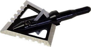 MAGNUS BROADHEADS BLACK HORNET 4-BLD SERRATE 100GR 1 1/4" 3PK