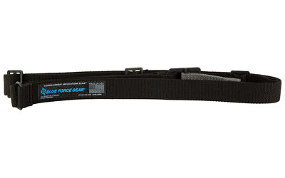 Blue Force Gear Vickers Combat Applications Sling, 2 Point Combat Sling with Metal Hardware, 54"-64" Length, Black, 1.25" Webbing VCAS-125-OM-BK