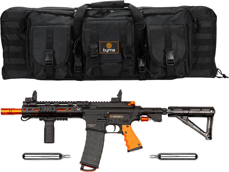 BYRNA MISSION 4 LAUNCHER BLACK /ORG W/2 88GR CO2