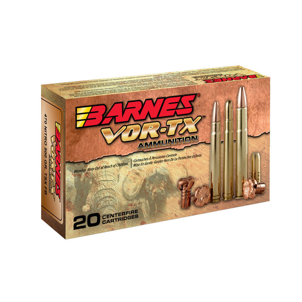 Barnes .458 Lott VOR-TX Safari 500gr Solid Ammo