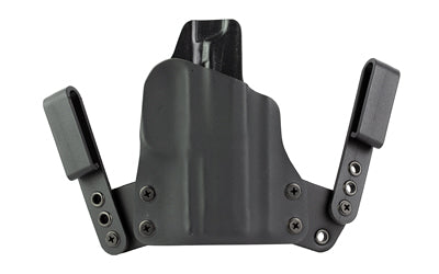 BlackPoint Tactical Mini Wing IWB, Inside Waistband Holster, Fits Sig P365 X-Macro, Right Hand, Leather & Kydex Construction, Black 151956