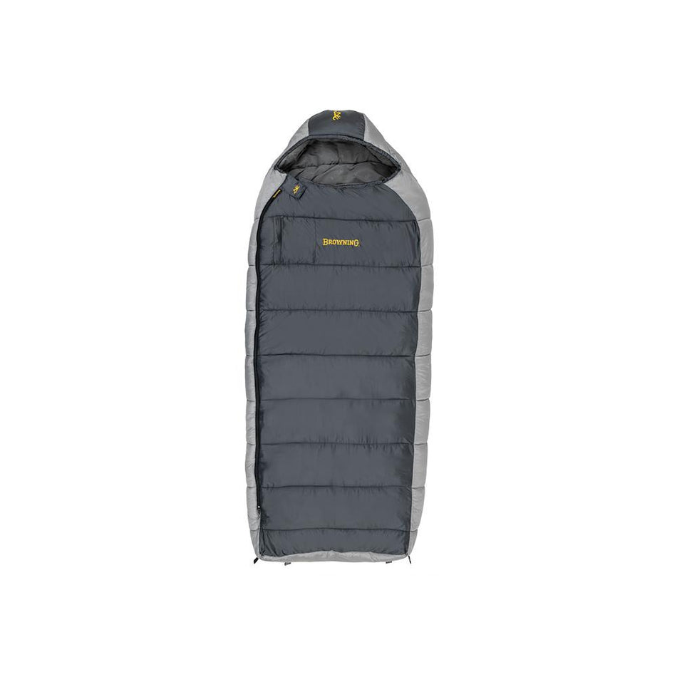 Browning Camping McKinley 0 Degree Sleeping Bag 36x90" Grey