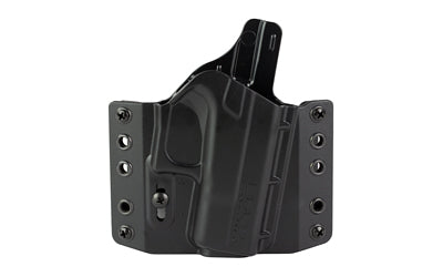 Bravo Concealment BCA, OWB Concealment Holster, 1.5" Belt Loops, Fits Glock 42, Matte Finish, Black, Polymer Construction, Right Hand BC10-1033