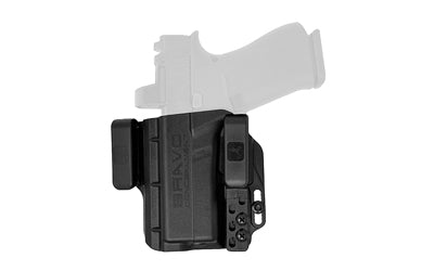 Bravo Concealment Torsion, Inside Waistband Holster, Waistband Clips, Fits Glock 43/43X/43X MOS, Matte Finish, Black, Polymer Construction, Left Hand BC20-1006