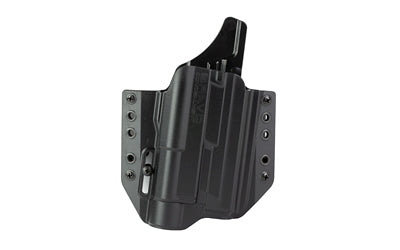 Bravo Concealment BCA Light Bearing, OWB Concealment Holster, 1.5" Belt Loops, Fits S&W M&P 9/40 Full Size w/Streamlight TLR-1, Right Hand, Black, Polymer BC30-1007