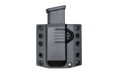 Bravo Concealment Magazine Pouch, Single, 1.5" Belt Loops, Size Small, Fits Glock 43 and M&P Shield Magazines, Ambidextrous, Polymer, Black BC60-1001