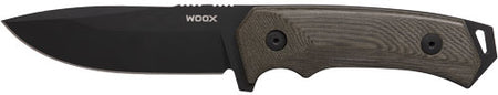 WOOX KNIFE ROCK 62 FIXED BLADE 4.25" BLACK MICARTA PLAIN HND!