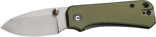 CIVIVI KNIFE BABY BANTER 2.34" GREEN G10/GRAY STONEWASH!