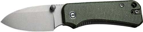 CIVIVI KNIFE BABY BANTER 2.34" GREEN MICARTA/GRAY STNWSH!