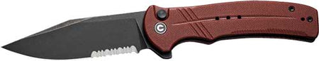 CIVIVI KNIFE COGENT 3.47" BURGUNDY G10/BLACK STONEWASH!