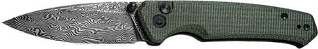CIVIVI KNIFE ALTUS 2.97" GREEN MICARTA/BLACK DAMASCUS!