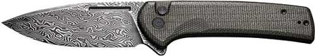CIVIVI KNIFE CONSPIRATOR 3.48" DK GREEN MICARTA/BLK DAMASCUS