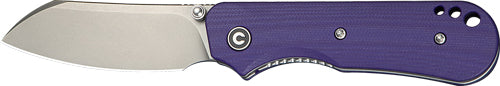 CIVIVI KNIFE CRABBY 2.7" G-10 PURPLE STONEWASH LINER LOCK