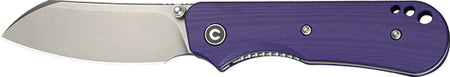 CIVIVI KNIFE CRABBY 2.7" G-10 PURPLE STONEWASH LINER LOCK