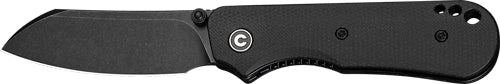 CIVIVI KNIFE CRABBY 2.7" BLACK CANVAS MICARTA BLACK STONEWASH