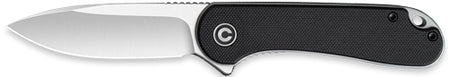 CIVIVI KNIFE ELEMENTUM 2.96" BLACK G10/SATIN D2 CLAM PACK