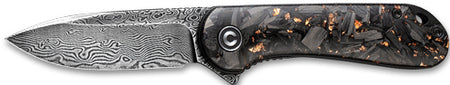 CIVIVI KNIFE ELEMENTUM 2.96" SHREDDED CBN FBR/COPPER DMSCS