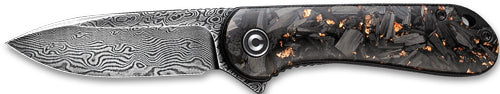 CIVIVI KNIFE ELEMENTUM 2.96" SHREDDED CBN FBR/COPPER DMSCS