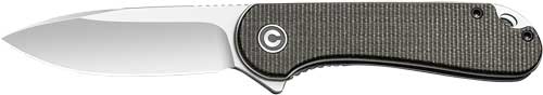 CIVIVI KNIFE ELEMENTUM 2.96" GREEN MICARTA/SATIN D2 LNR LCK