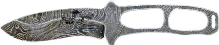 BEAR OPS COMBAT NECK KNIFE 2.78" DAMASCUS W/KYDEX SHEATH!