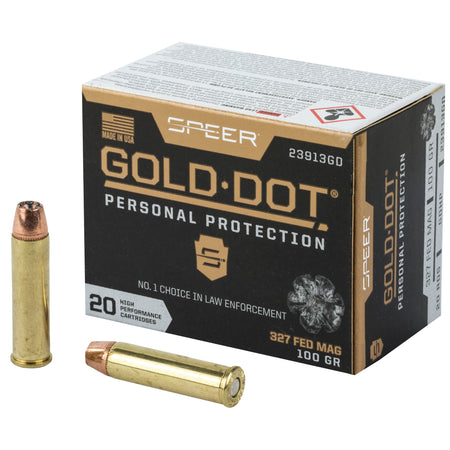 Speer .327 Federal Mag Gold Dot Personal Protection 100gr HP Ammo