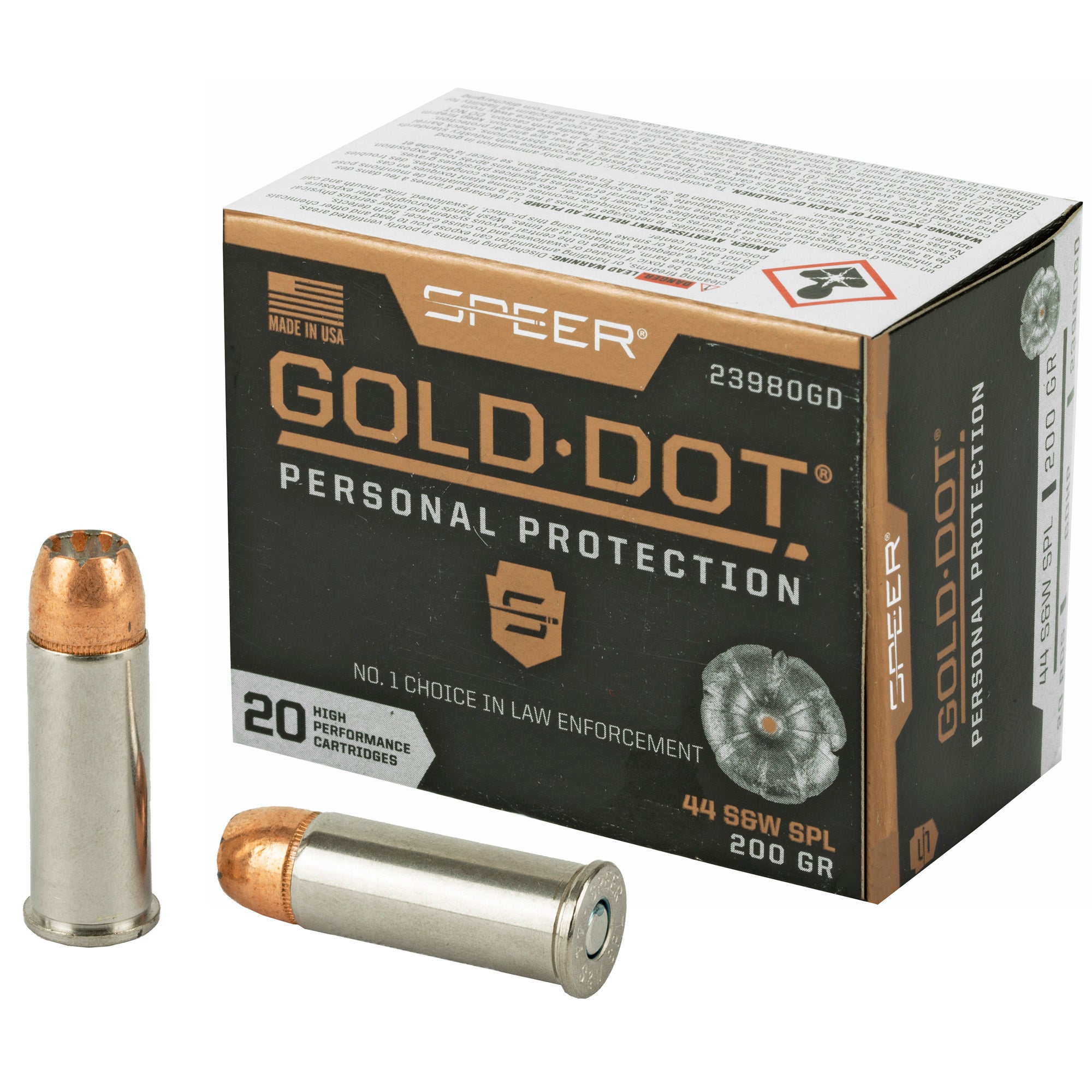 Speer .44 S&W Special Gold Dot Personal Protection 200gr BHP Ammo