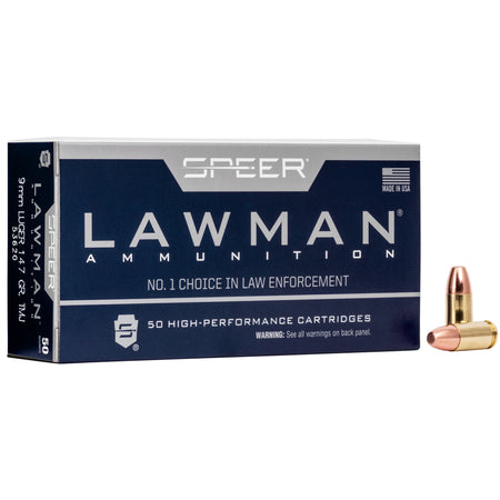 Speer 9mm Luger Lawman 147gr TMJ Ammo