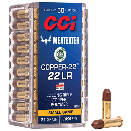 CCI .22 Long Rifle Copper-22 21gr CSHP Ammo