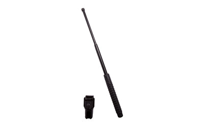 Caliber Gourmet Uzi Expandable Baton, 21" Long Expanded, 8.25" Closed, Rubber Grip, Black UZI-EXB-21H