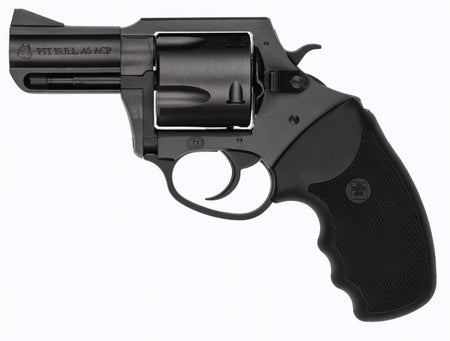 Charter Arms 63520 Mag Pug Large 357 Mag, 5 Shot 2.20" Black Nitride Steel Barrel, Cylinder & Frame w/Black Finger Grooved Rubber Grip