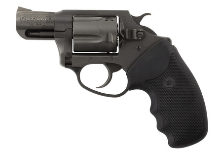 Charter Arms 63820 Undercover Small 38 Special, 5 Shot 2" Black Nitride Stainless Steel Barrel, Cylinder & Frame, Black Finger Grooved Rubber Grip, Exposed Hammer