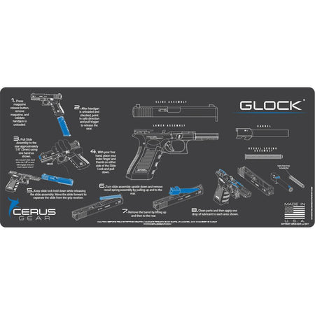 Cerus Gear 12x27 Glock Instructional Promat - Gray