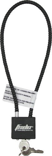 REGAL CABLE LOCK 15" COATED 1-PK W/2 KEYS CA DOJ APPROVED