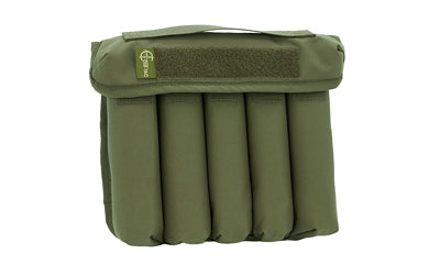 Cole-TAC Can Caddy, Standard Size, 500 Denier Nylon, 9.25"x10.5"x2.5", Ranger Green, 5 Slots for Suppressor Storage CD105