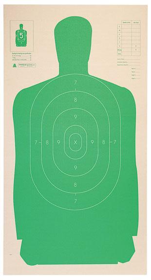 Champion LE Targets Cardboard Silhouette Target - 24" X 45" Green 25/Pack
