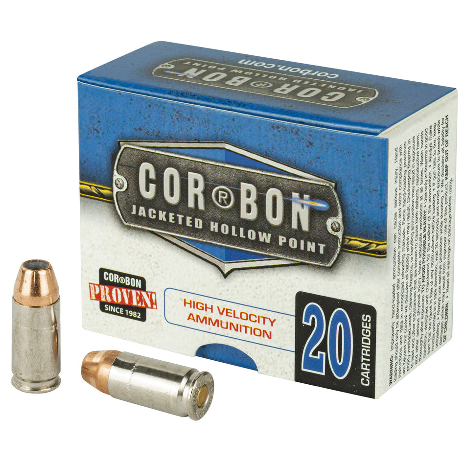 Cor-Bon 9mm Luger +P Self Defense 90gr JHP Ammo