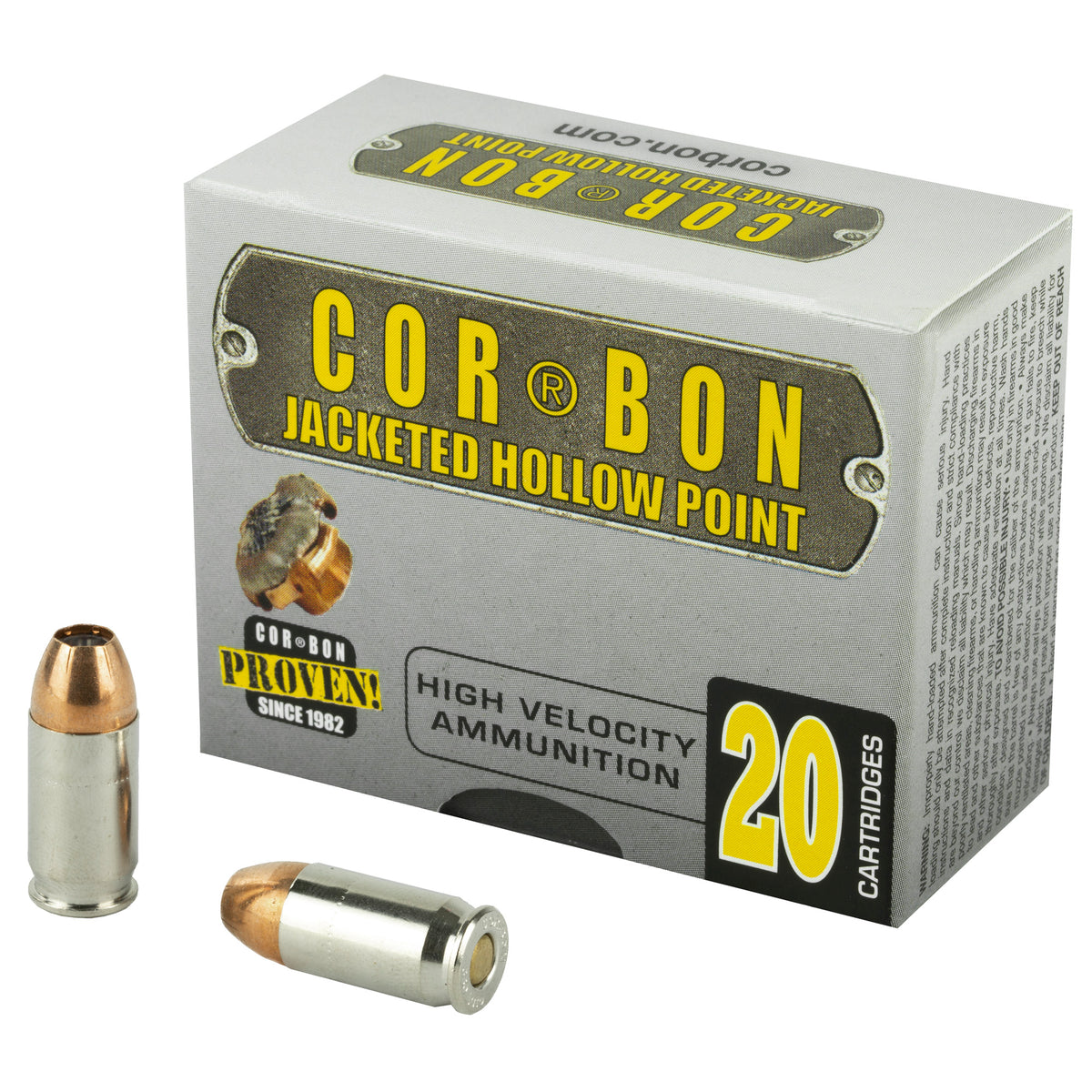 Cor-Bon 38090 Self Defense Jacketed Hollow Point 90 Grain .380 ACP/Auto 1050 FPS
