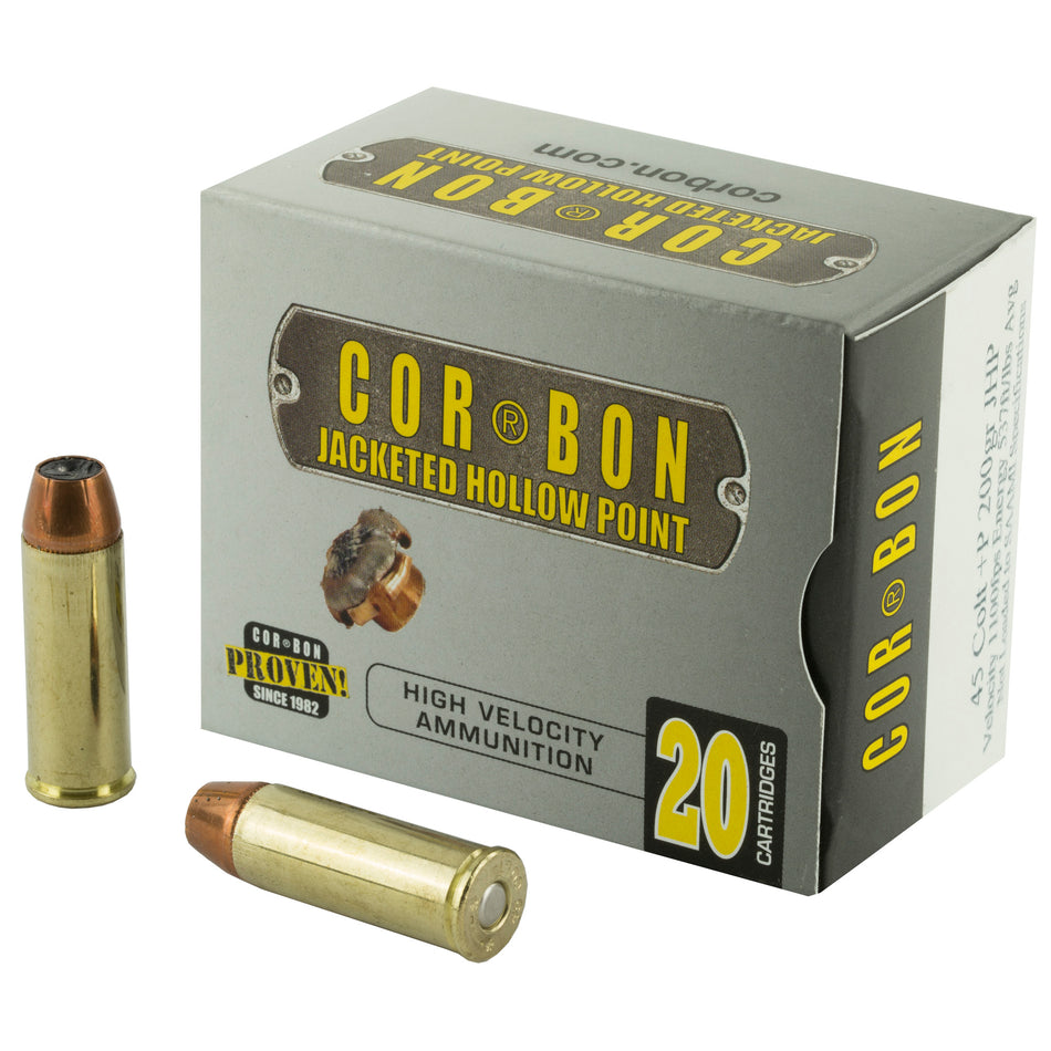 Cor-Bon .45 Colt +P Self Defense 200gr JHP Ammo