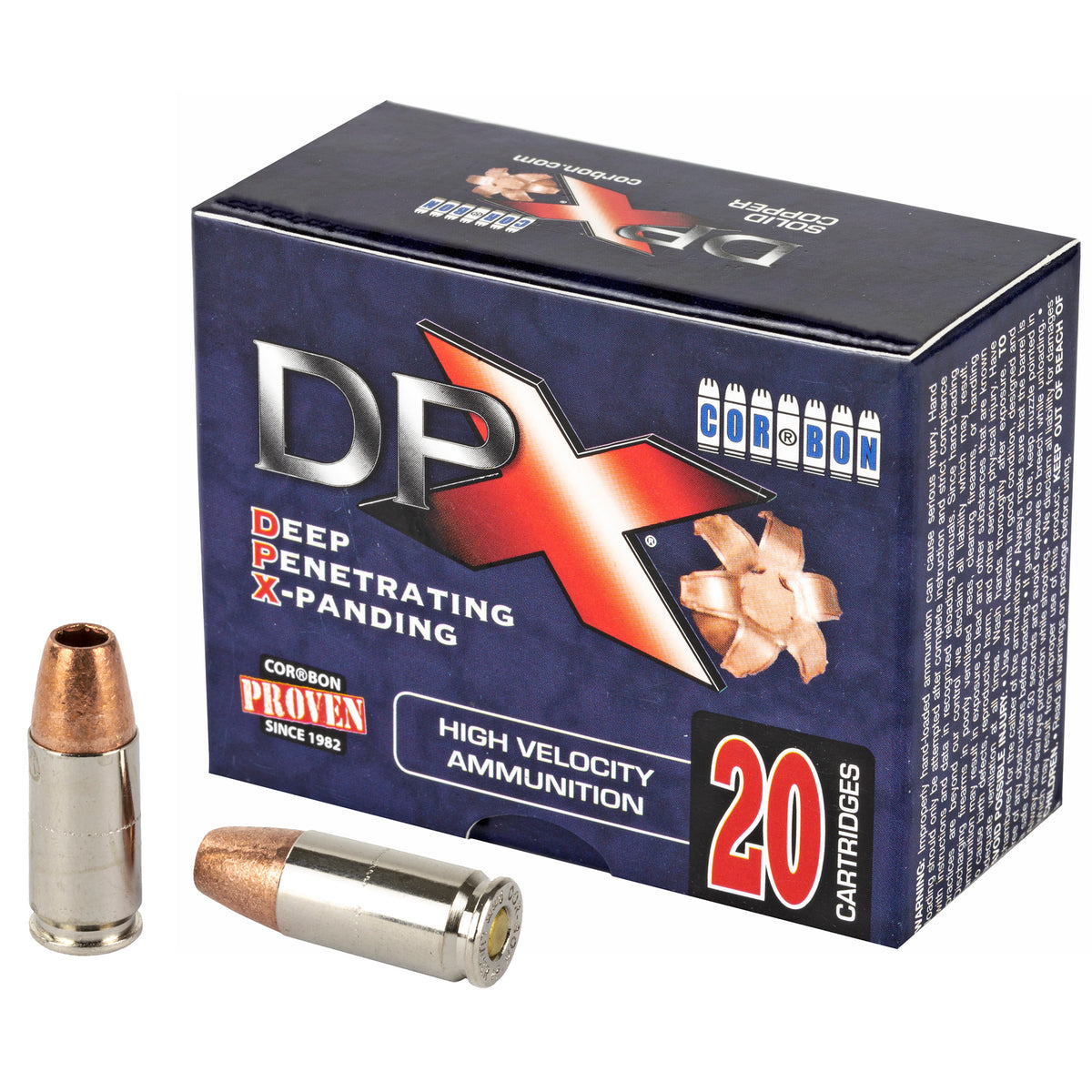 Cor-Bon DPX09115 Deep Penetrating X bullet +P XPB Jacketed Hollow Point 115 Grain 9mm Luger/Parabellum