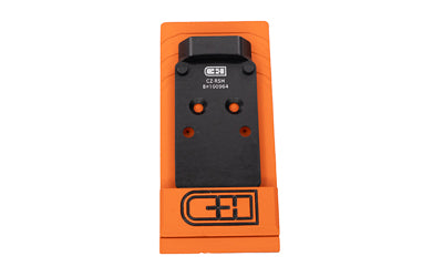 C&H Precision V4, Optic Mounting Plate, For CZ P-10 Optic Ready to Trijicon RMR/SRO, Holosun 407C/507C/508C/507 Comp/508T/C&H EDC-XL, Anodized Finish, Black, Includes Mounting Hardware CZ-RSH