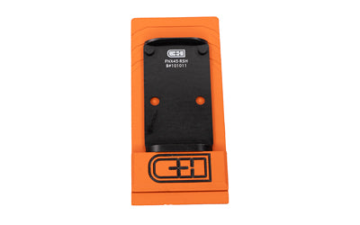 C&H Precision V4, Optic Mounting Plate, For Optic Ready FN FNX to Holosun 407C/507C/507 Comp/508T, Trijicon RMR/SRO/RCR, C&H EDC-XL/COMP, Anodized Finish, Black FNX45-RSH