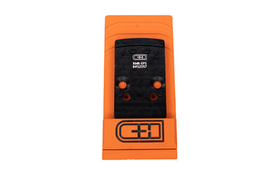C&H Precision V4, Optic Mounting Plate, For Converting Trijicon RMR Footprint to Holosun EPS/EPS Carry, Anodized Finish, Black RMR-EPS