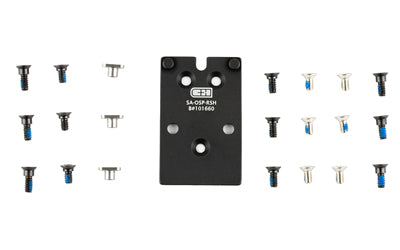 C&H Precision XD OSP, Optic Mounting Plate, Fits Springfield Armory XDM to RMR/407C/507C, Anodized Finish, Black SA-OSP-RSH
