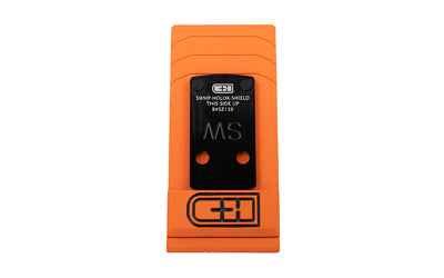 C&H Precision V4, Optic Mounting Plate, For M&P Shield 2.0 to Holosun 407/507K, Anodized Finish, Black, Includes Mounting Hardware SWMP-HOLOK-SHIELD