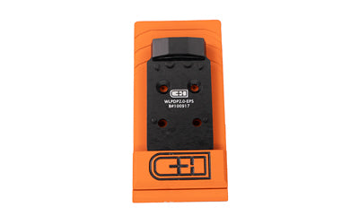 C&H Precision V4, Optic Mounting Plate, Fits Walther PDP 2.0 to Holosun EPS/EPS Carry, Anodized Finish, Black WLPDP2.0-EPS