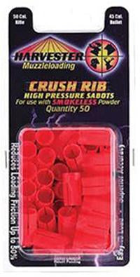 Harvester Muzzleloader 50 Cal. Crush Rib Sabots Fit 45 Cal. Bullets (Smokeless) 50/pk