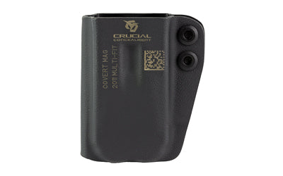 Crucial Concealment Covert Mag Pouch, Inside Waistband Magazine Pouch,, Ambidextrous, Fits 2011 Magazines and Similar, Kydex, Black 1262