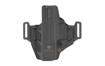 Crucial Concealment Covert OWB, Holster, Right Hand, Kydex, Black, Fits Springfield Echelon 4.0C 1460