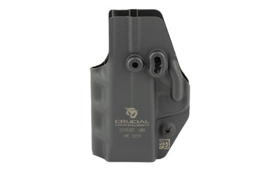 Crucial Concealment Covert IWB, Holster, Ambidextrous, Black, Kydex, Fits HK CC9 1461