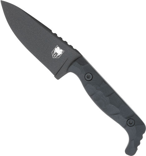 COBRATEC KINGPIN 4" FIXED BLD BLACK D2 STEEL W/KYDEX SHEATH